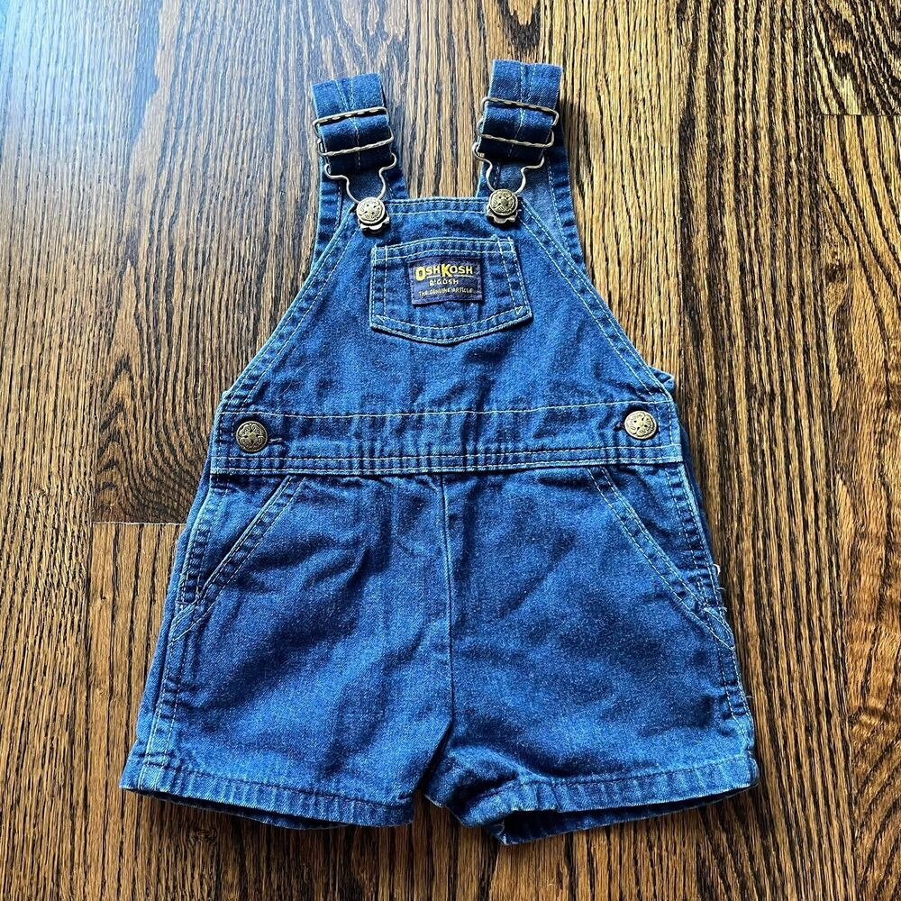 Vintage Oshkosh B’gosh Denim Shortalls (18M)
